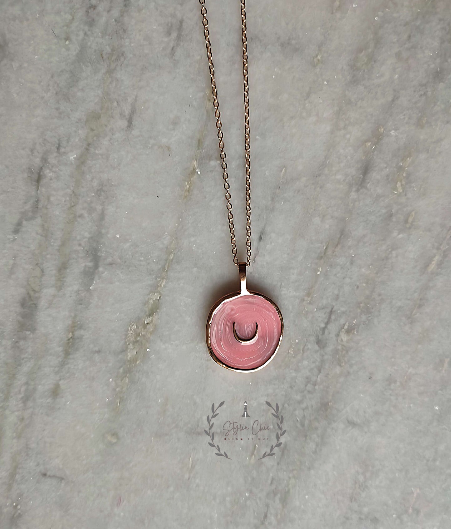 Enamel Charm  Neck Chain | Metal Mixed Enamel Galaxy Charm Necklace