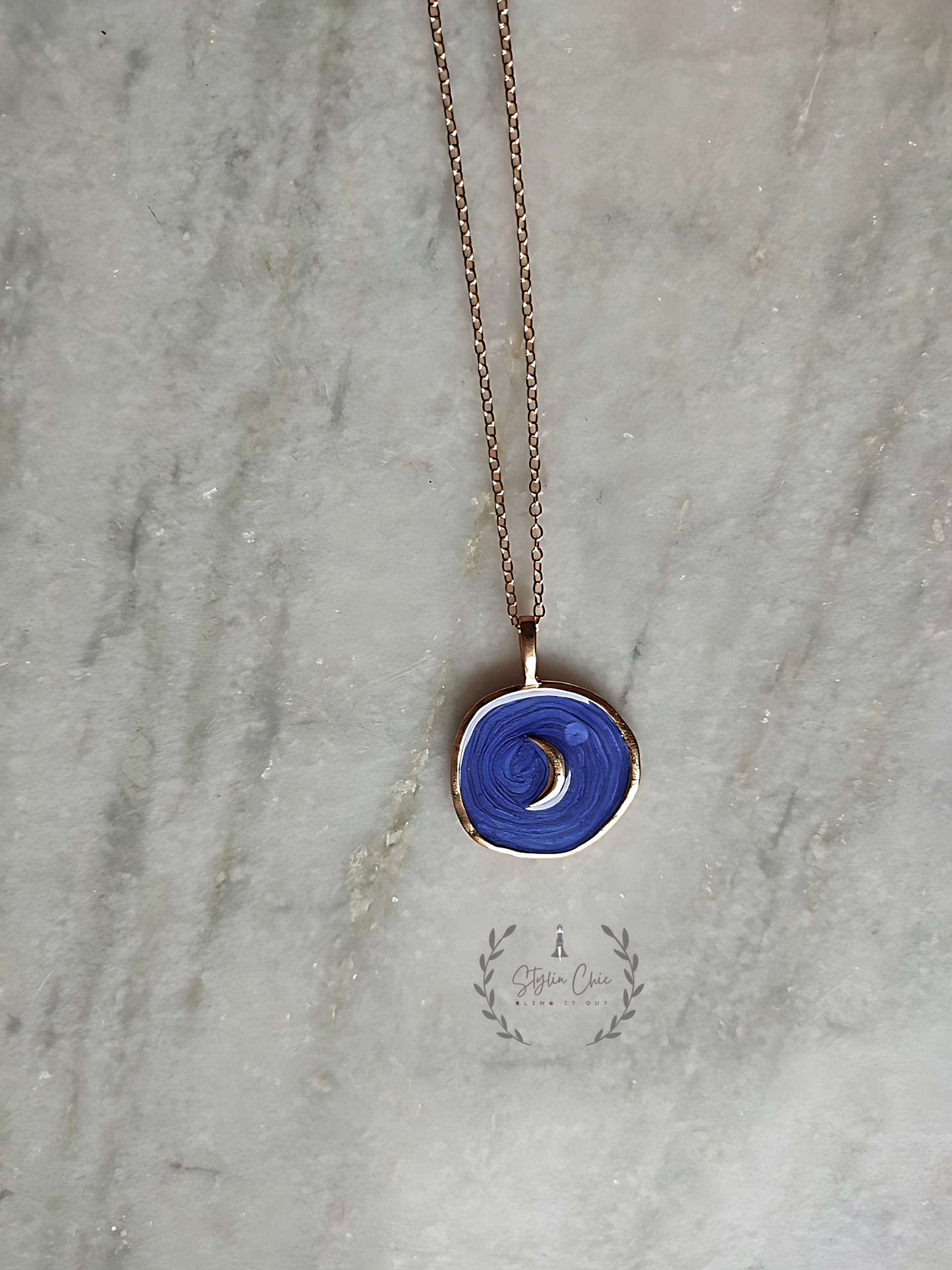 Enamel Charm  Neck Chain | Metal Mixed Enamel Galaxy Charm Necklace