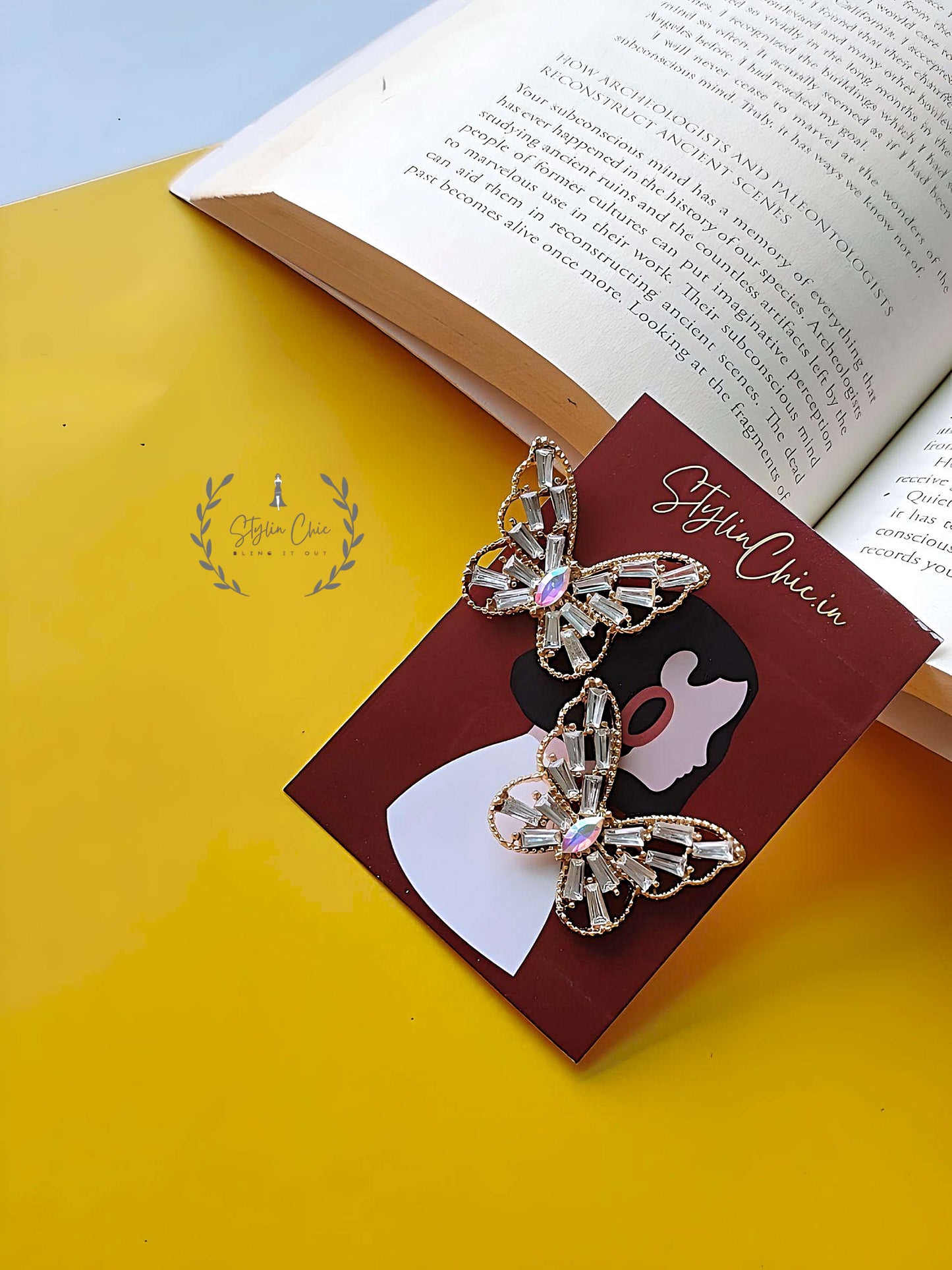 Crystal Butterfly Earrings | Butterfly Earrings | Partywear Butterfly Earrings