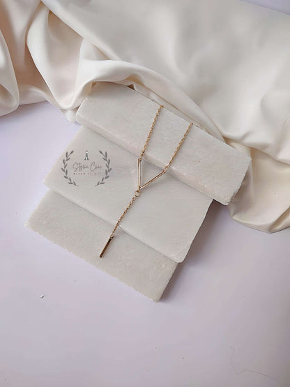 V Shape Necklace | Work Wear Jewellery | Delicate V shape Necklace