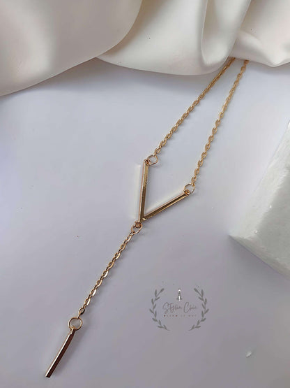 V Shape Necklace | Work Wear Jewellery | Delicate V shape Necklace