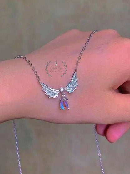 Guardian Angel Necklace | Delicate Necklace | Work Wear Jewellery | Silver Color Necklace
