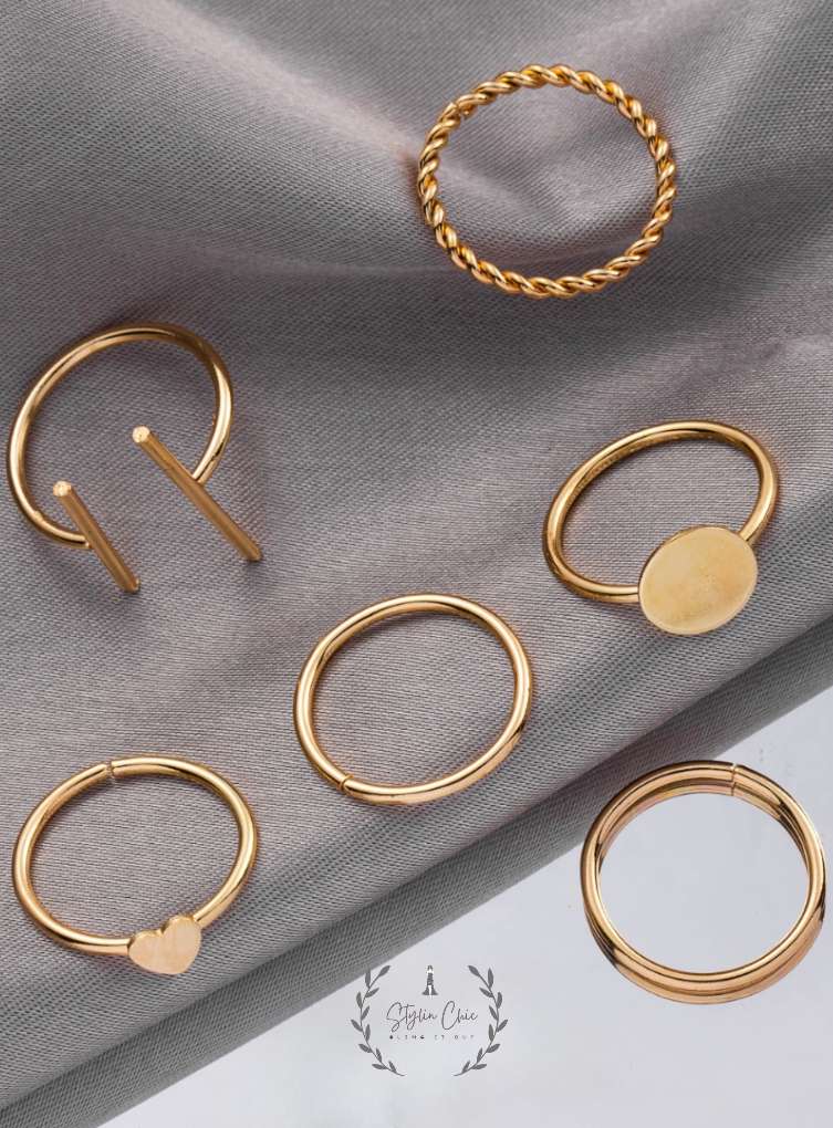 Trendy Boho Ring Set | Multi Ring Set | Multiple Ring Set | Stackable Rings
