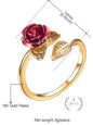 Cute Rose Ring | Golden Rose Ring | Flower Ring |  Romantic Gift Idea | Gift for Her | Adjustable Size