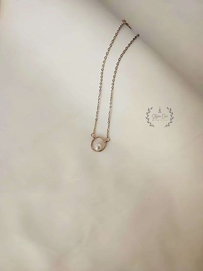 Pearl Neck Chain | Pearl Necklace | Work Wear Jewellery | Delicate Pearl Necklace | Dainty Jewellery