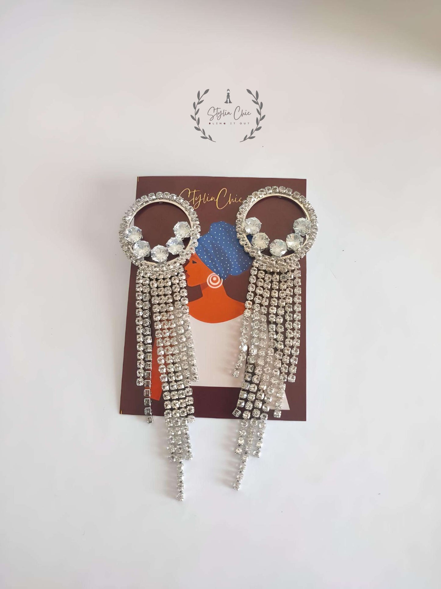 Zircon Long Earring (Ring) | Party Wear Earring | Festive Wear Earring