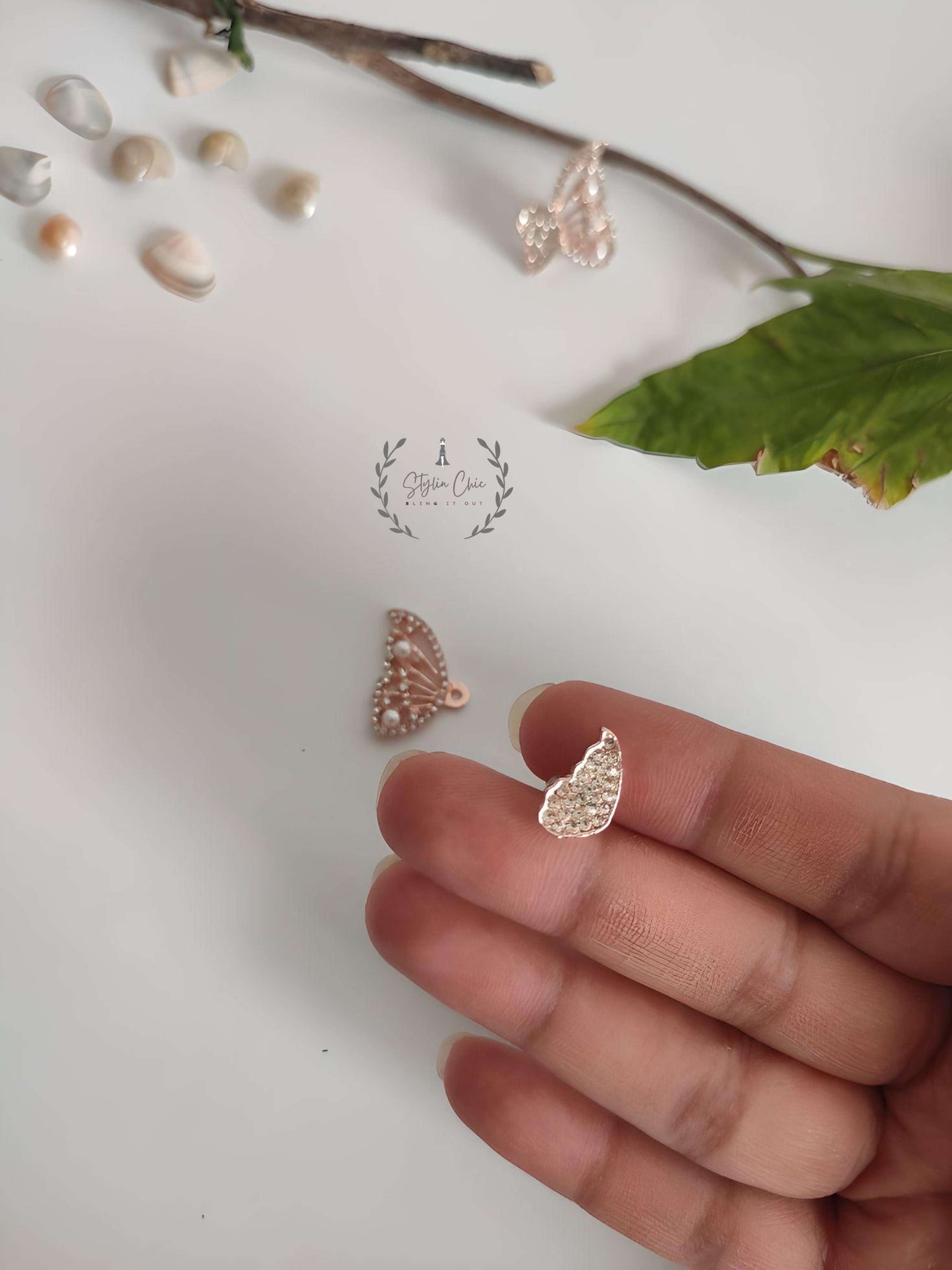 Korean Butterfly Wing Two In One Earrings | Butterfly Earrings | Very Elegant Looking Earrings | Casual / Work Wear Earring