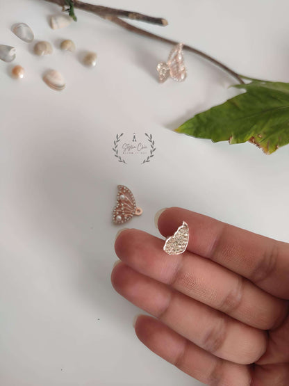 Korean Butterfly Wing Two In One Earrings | Butterfly Earrings | Very Elegant Looking Earrings | Casual / Work Wear Earring