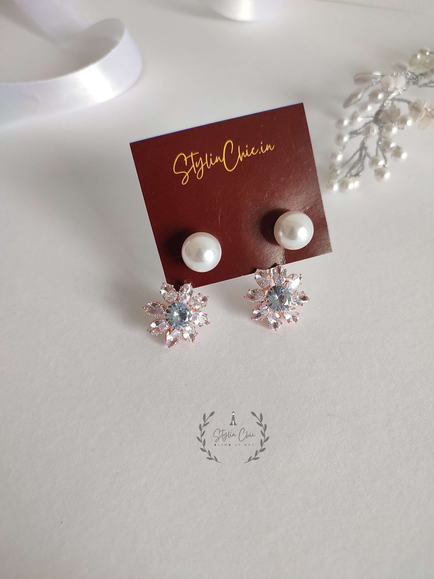 Diamond-Flower Drop Earring | Party Wear Diamond Earrings | High Quality Beautiful Looking Earrings to Elevate Your Look